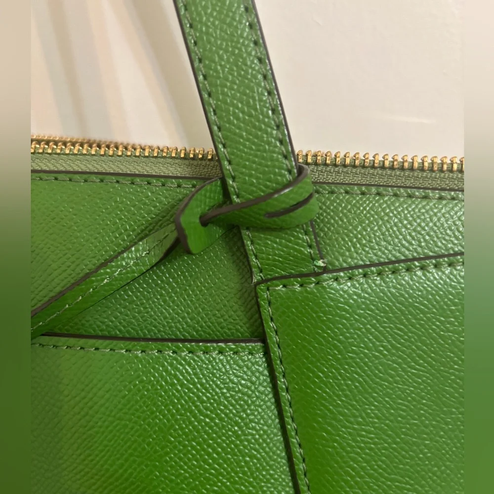 MICHAEL Michael Kors Maddie Green Leather Tote Bag